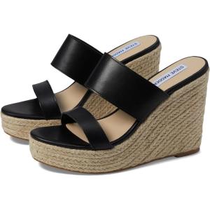 imageSteve Madden Womens Sunrise Wedge SandalsBlack Leather