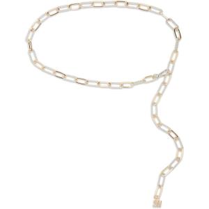 imageSteve Madden womens Womens Twotone Paperclip Chain BeltGold Silver