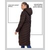 imageMadden Girl Womens Maxi Puffer Winter Coats  Long Quilted Jackets for Women Weather Resistant Puffer Parka Hooded JacketChocolate