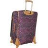 imageSteve Madden Luggage Midsize Softside 24quot Expandable Suitcase With Spinner Wheels 24in Global BlackDark Purple