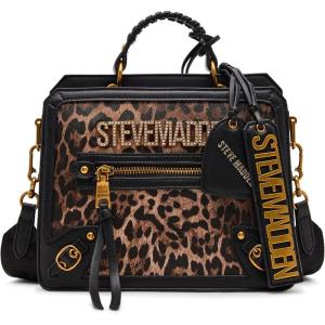 imageSteve Madden womens Steve Madden Evelynv Box Tote SatchelBrown Leopard