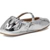 imageSteve Madden Womens Anaya Ballet FlatSilver Leather Stud