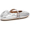 imageSteve Madden Womens Anaya Ballet FlatSilver Leather Studded