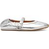 imageSteve Madden Womens Anaya Ballet FlatSilver Leather Studded