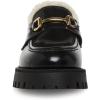 imageSteve Madden Womens LandoBlack Leather Fur