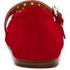 imageSteve Madden Womens Lydia Ballet FlatRed Suede