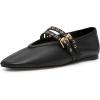 imageSteve Madden Womens Lydia Ballet FlatBlack Leather