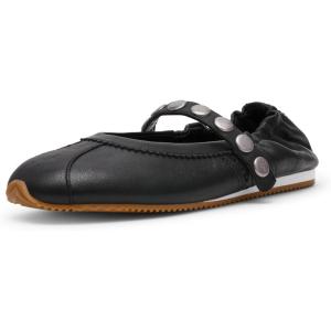 imageSteve Madden Womens Anaya Ballet FlatBlack Leather Studded