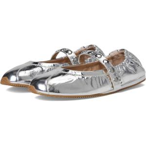 imageSteve Madden Womens Anaya Ballet FlatSilver Leather Stud