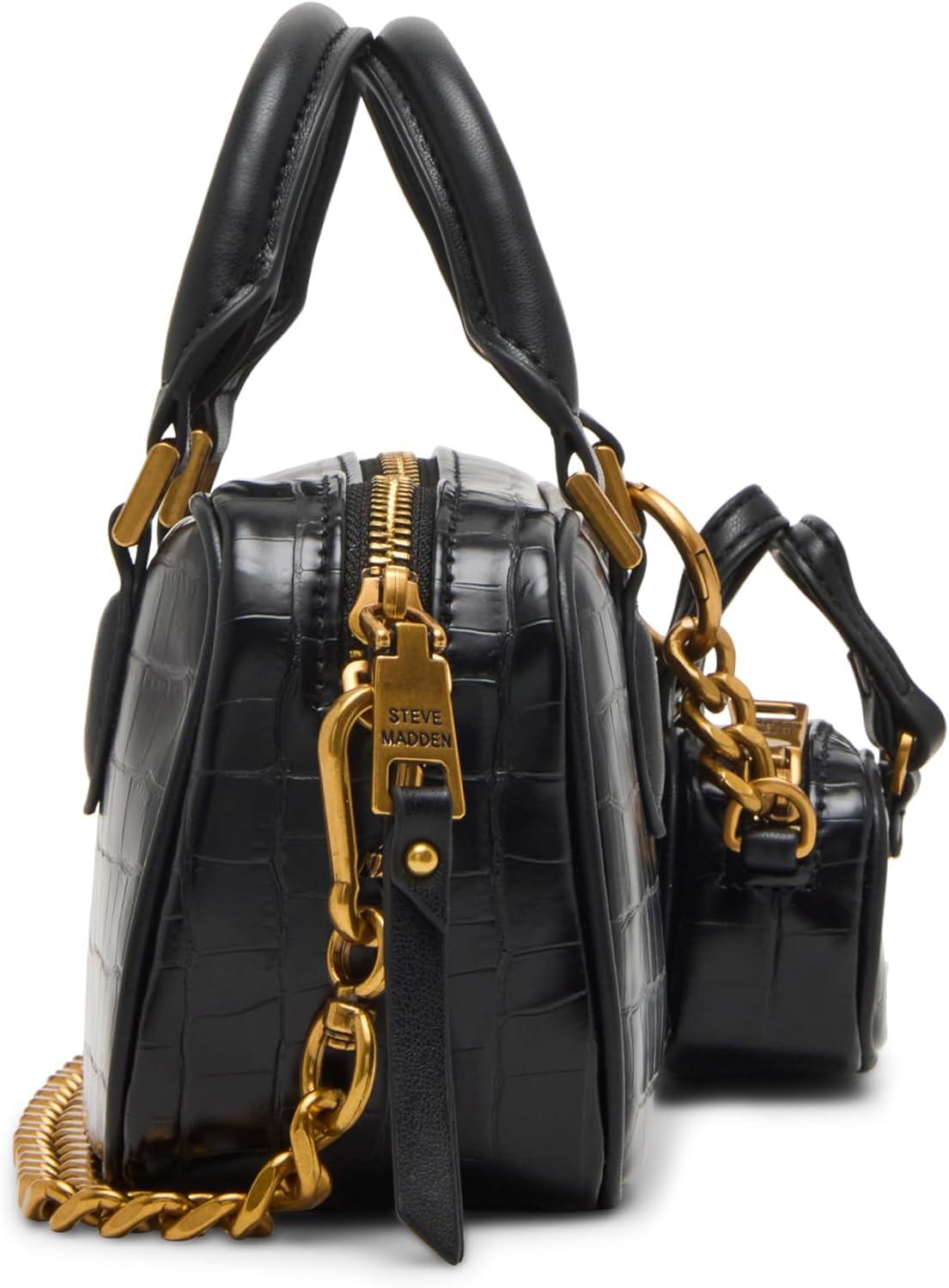 imageSteve Madden Hudsen Mini SatchelBlack Croco