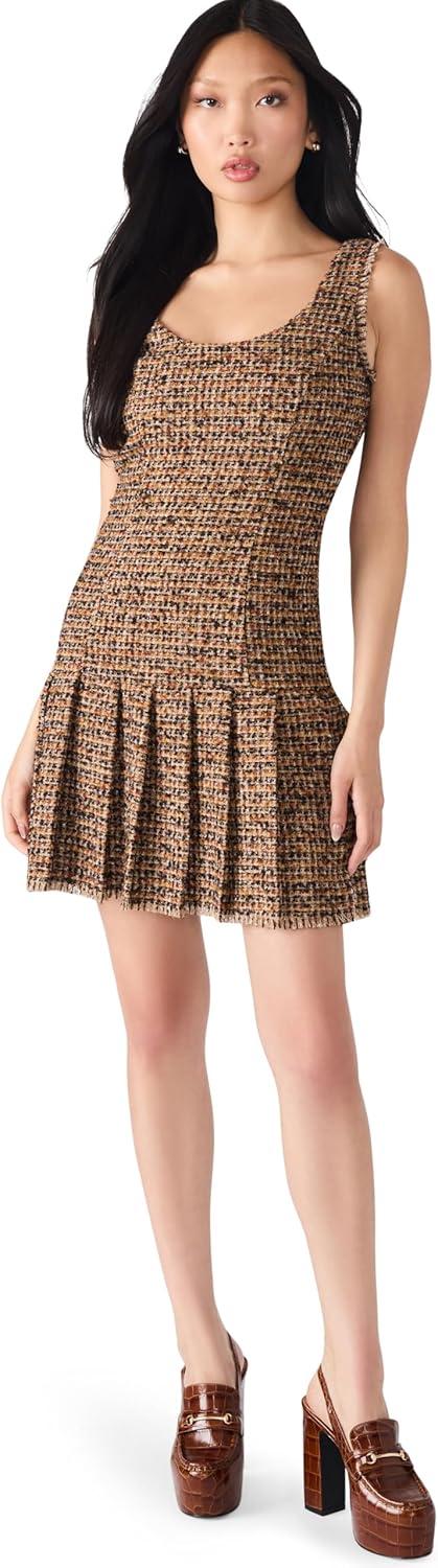 imageSteve Madden Womens Avie DressBrown Plaid Mix