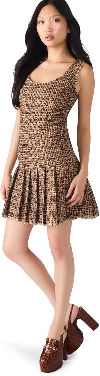 imageSteve Madden Womens Avie DressBrown Plaid Mix