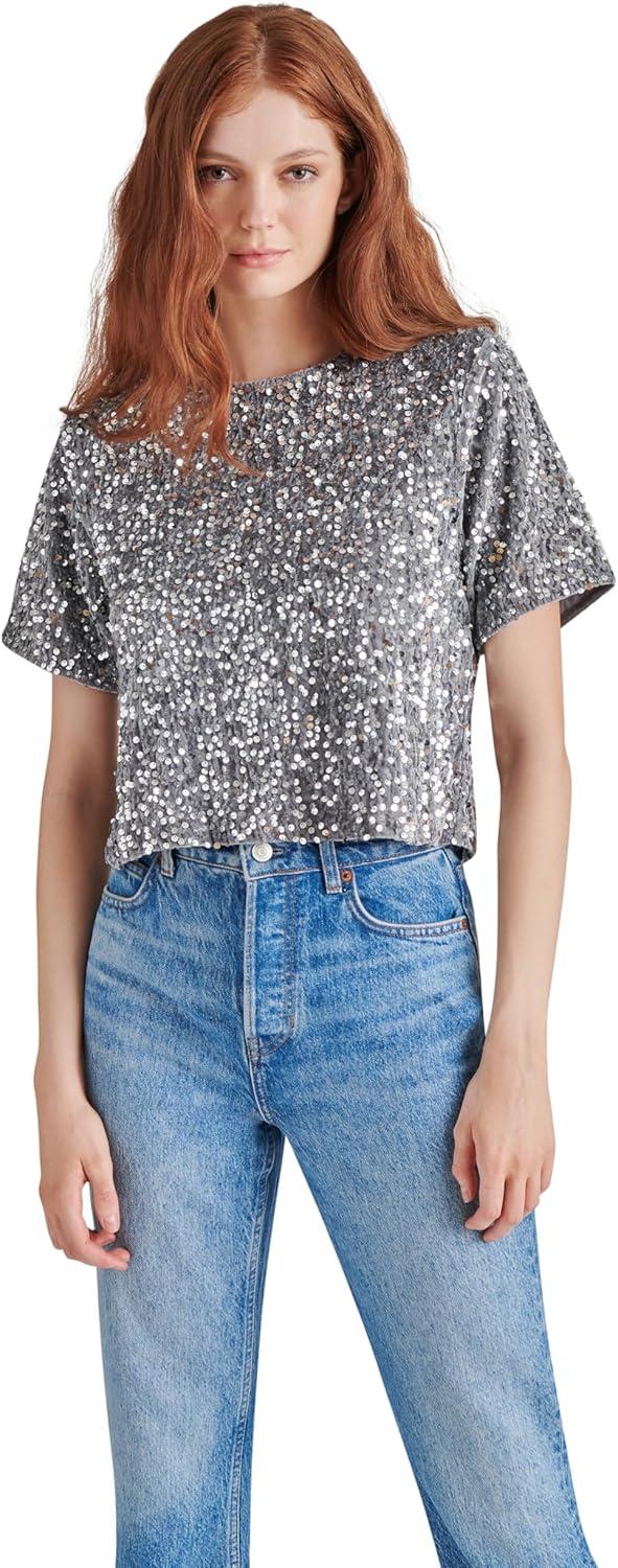 imageSteve Madden Womens Cressa TopGrey