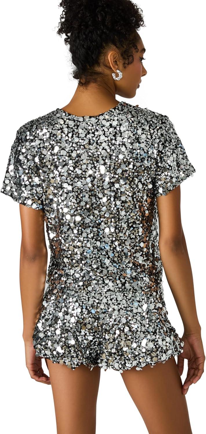 imageSteve Madden Womens Cressa TopSilver