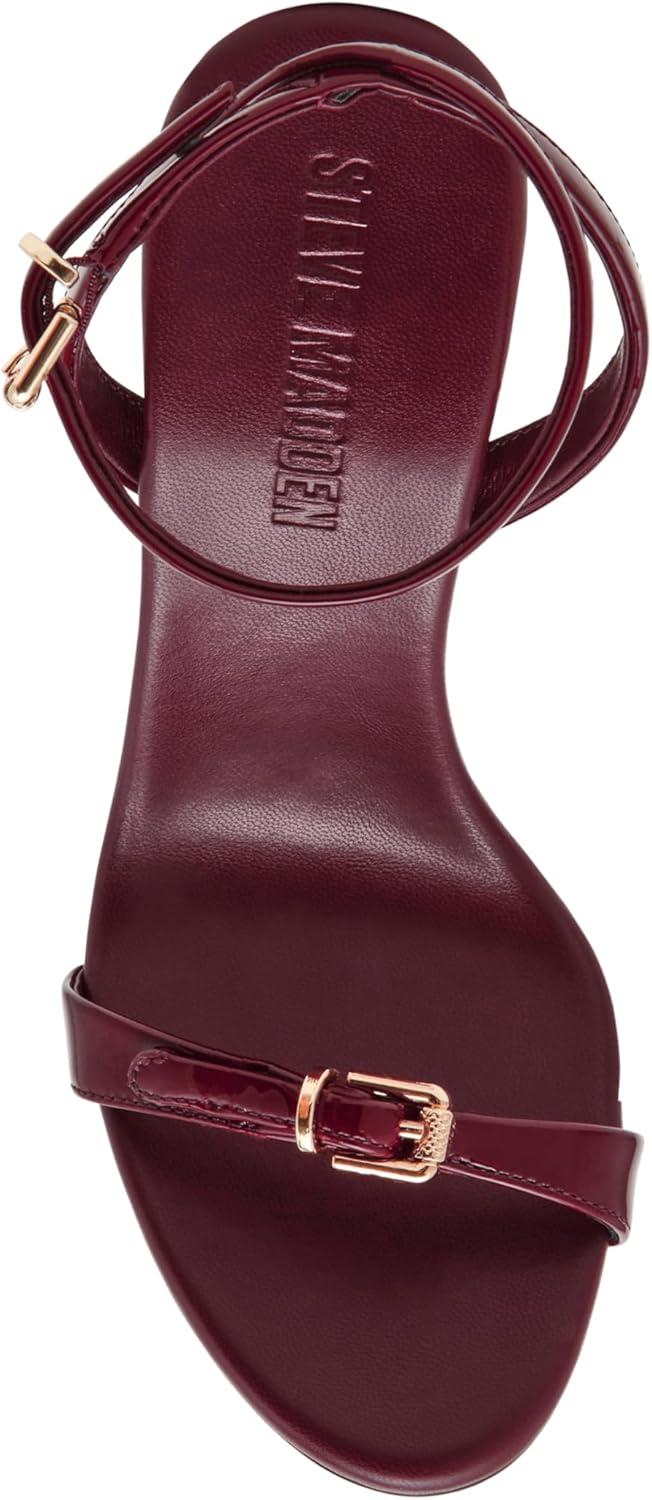 imageSteve Madden Womens Foxx Heeled SandalBurgundy Patent