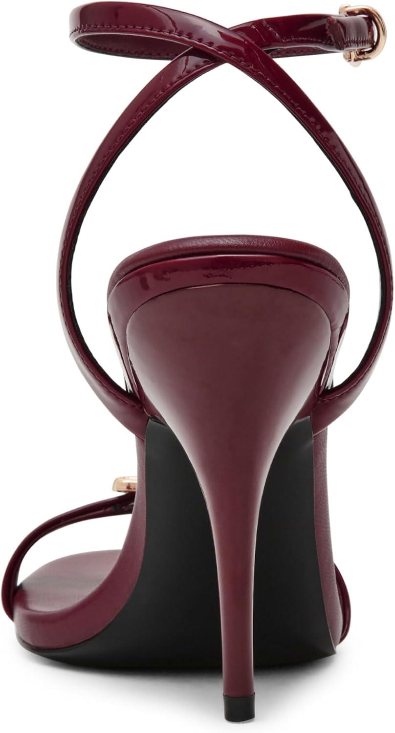 imageSteve Madden Womens Foxx Heeled SandalBurgundy Patent