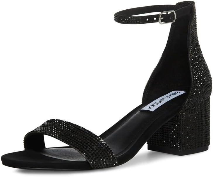 imageSteve Madden Womens Irenee Heeled Dress SandalBlack Rhinestone