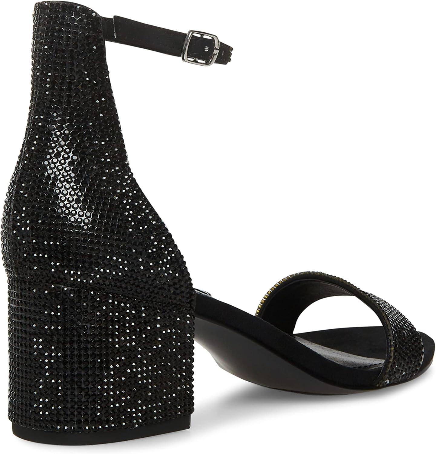 imageSteve Madden Womens Irenee Heeled Dress SandalBlack Rhinestone