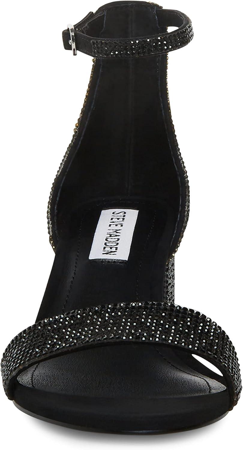 imageSteve Madden Womens Irenee Heeled Dress SandalBlack Rhinestone