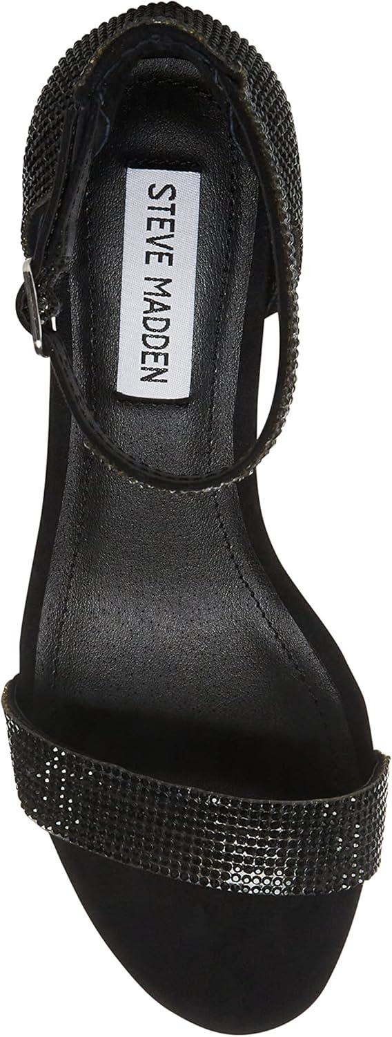 imageSteve Madden Womens Irenee Heeled Dress SandalBlack Rhinestone