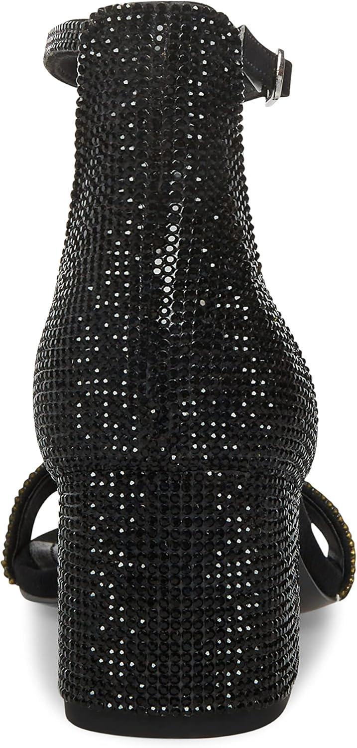 imageSteve Madden Womens Irenee Heeled Dress SandalBlack Rhinestone