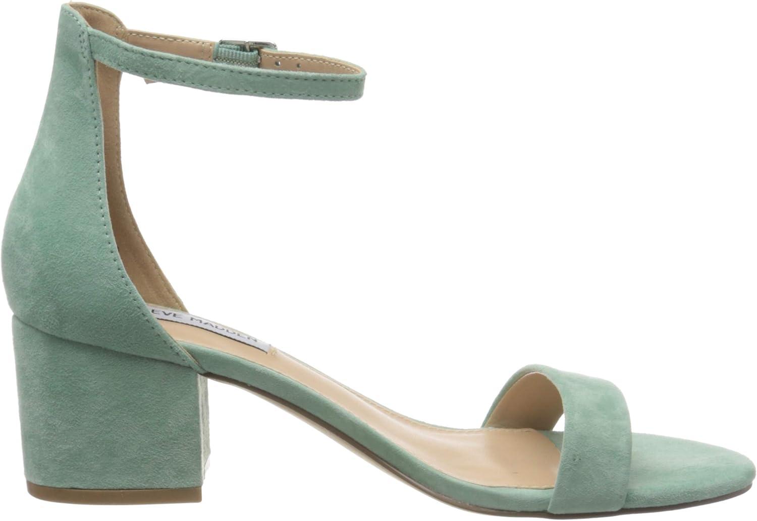 imageSteve Madden Womens Irenee Heeled Dress SandalMint Suede