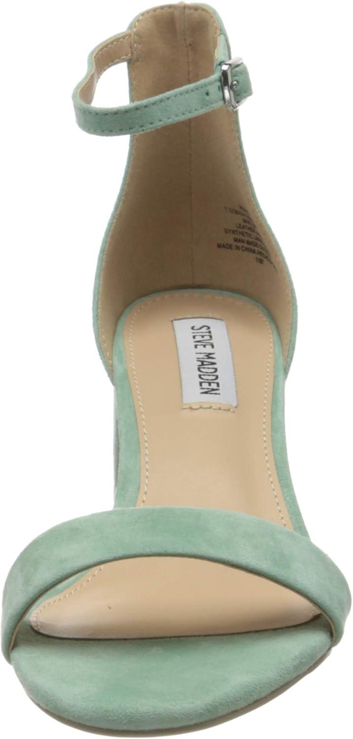 imageSteve Madden Womens Irenee Heeled Dress SandalMint Suede