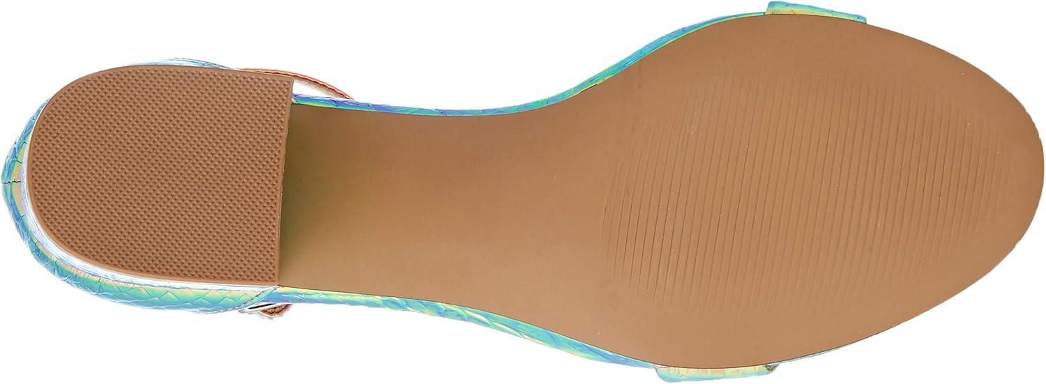 imageSteve Madden Womens Irenee Heeled Dress SandalTurquoise Snake