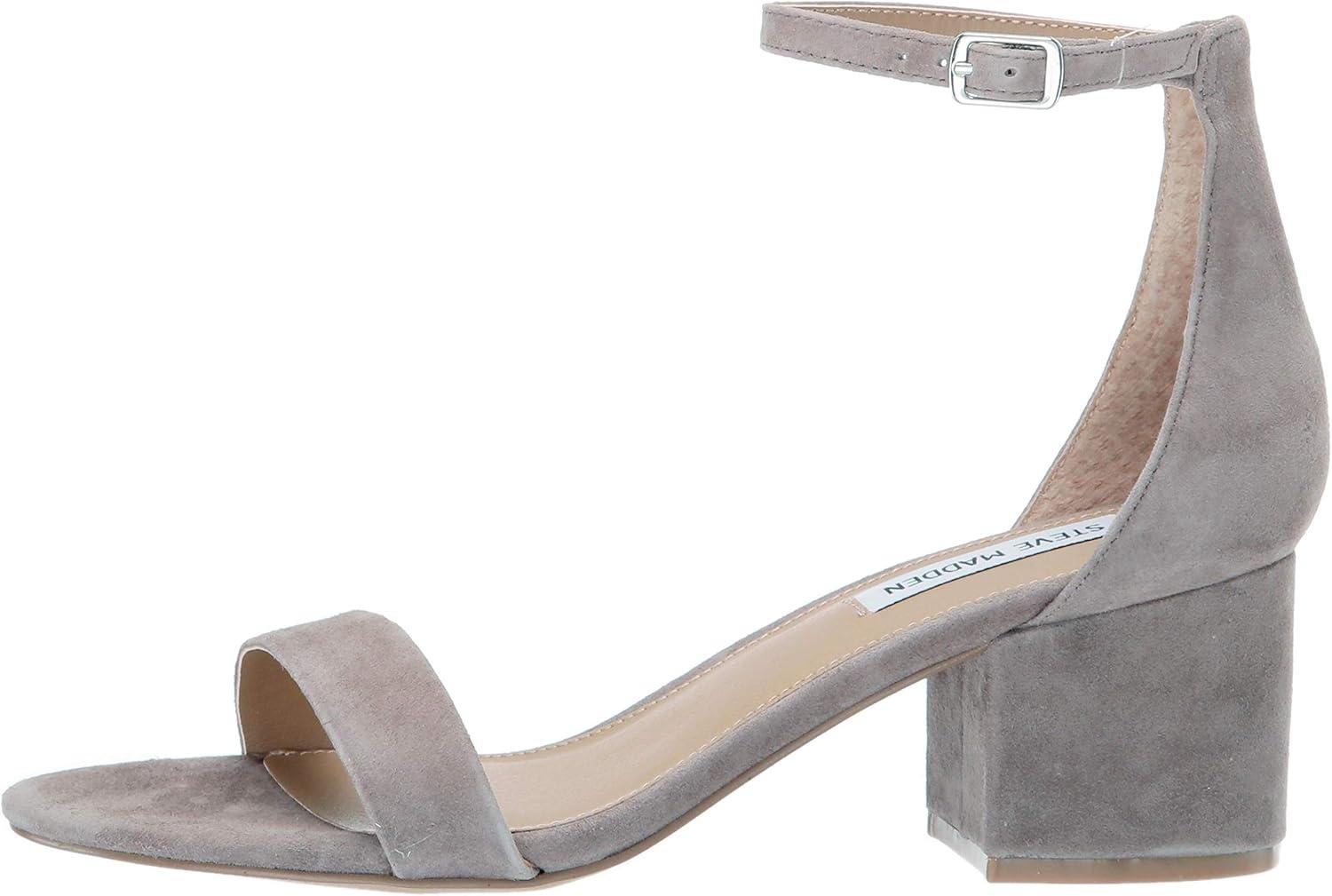 imageSteve Madden Womens Irenee Sandal Light Grey Suede 5 M