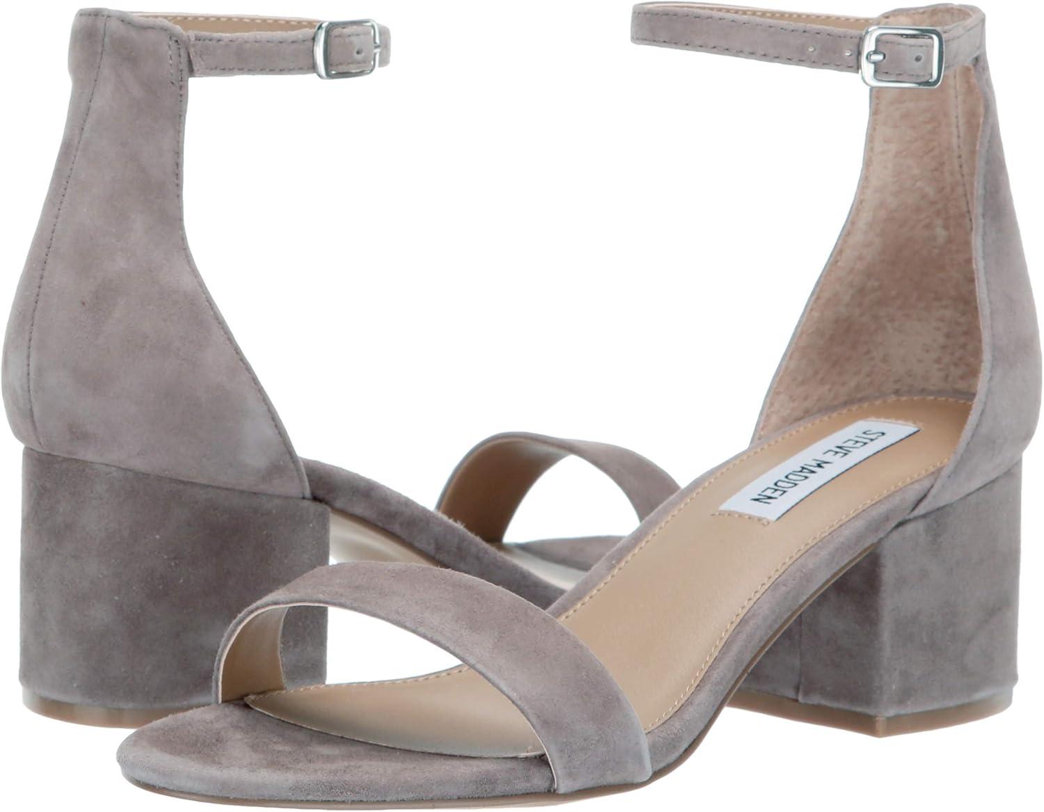 imageSteve Madden Womens Irenee Sandal Light Grey Suede 5 M