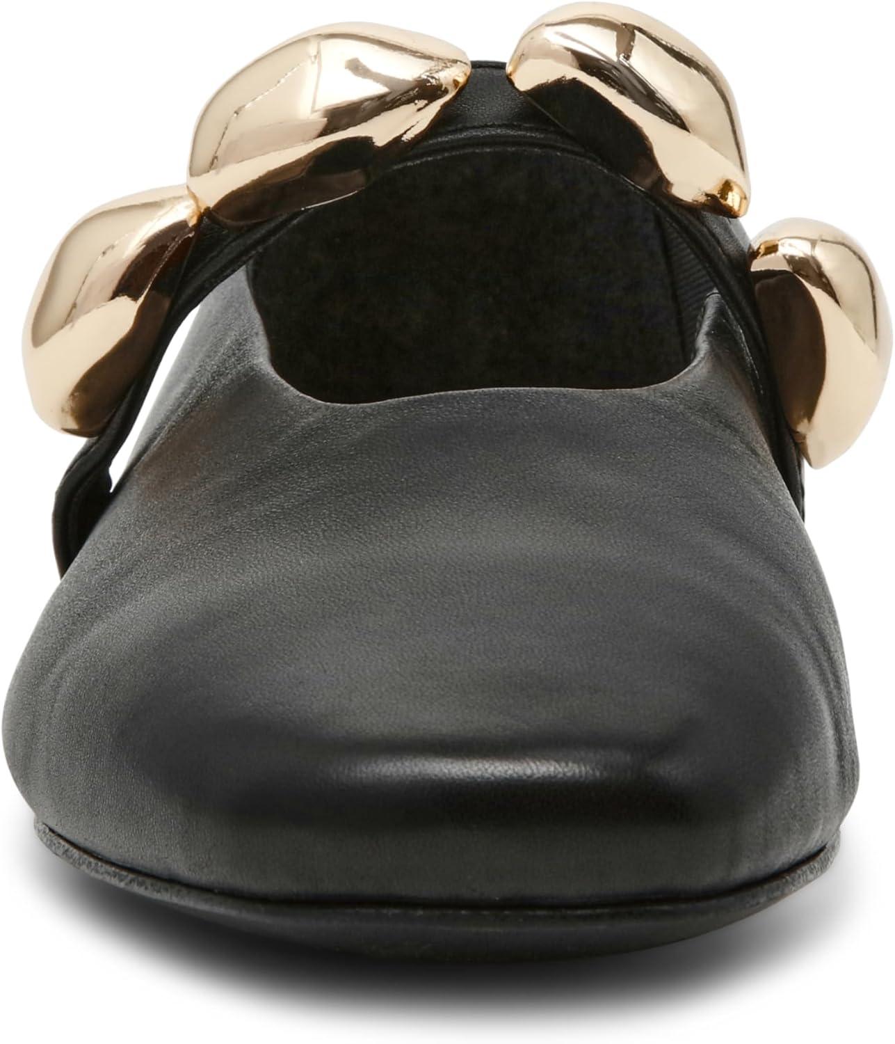 imageSteve Madden Womens Poppin Ballet FlatBlack Leather