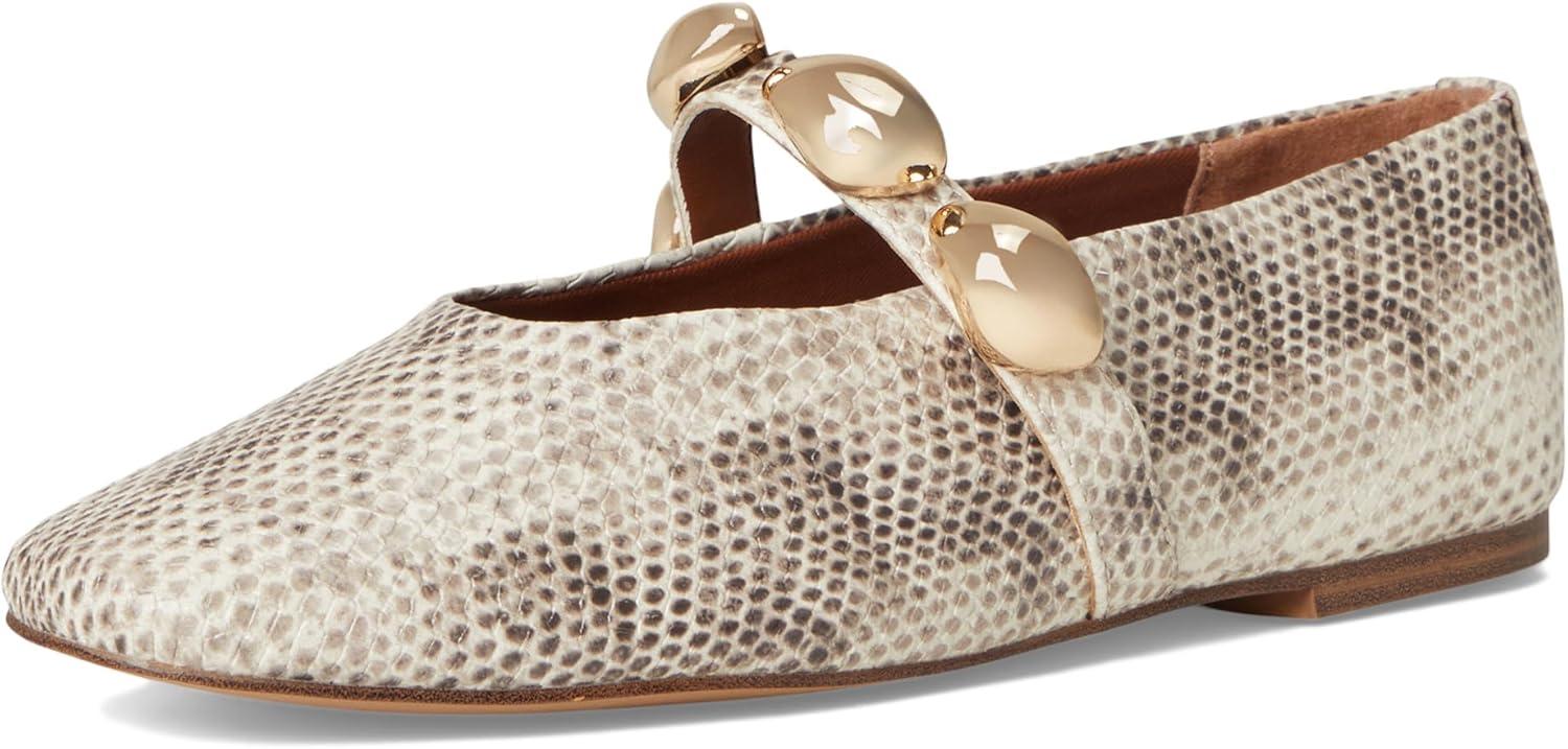 imageSteve Madden Womens Poppin Ballet FlatNatural Snake