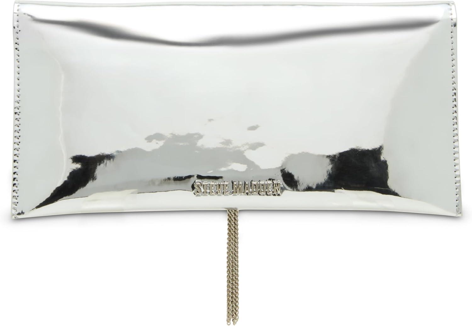 imageSteve Madden womens Steve Madden Morgana Patent ClutchSilver