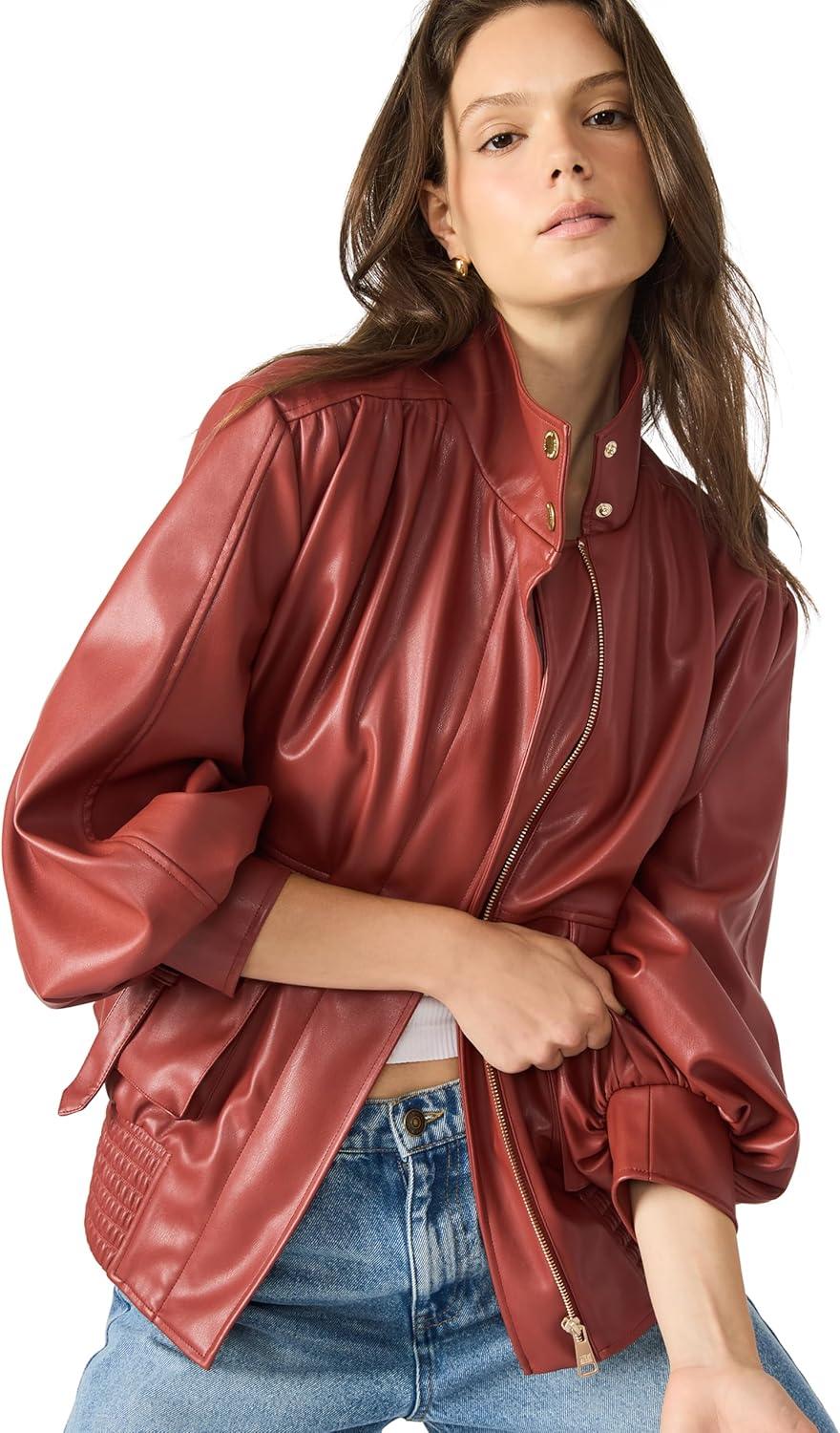 imageSteve Madden womens Vee JacketDusty Brick