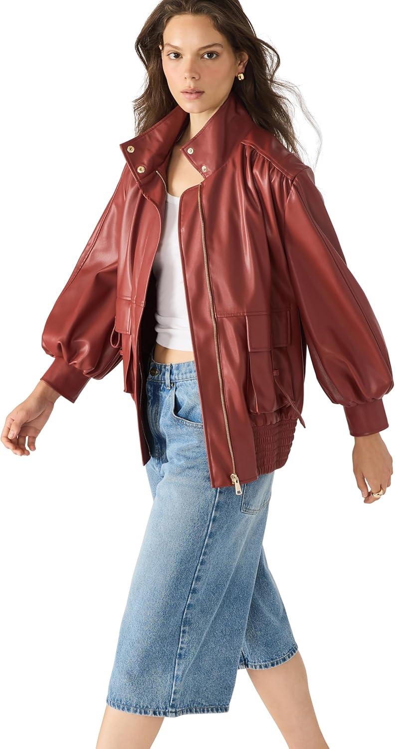 imageSteve Madden womens Vee JacketDusty Brick