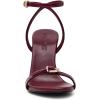 imageSteve Madden Womens Foxx Heeled SandalBurgundy Patent