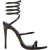imageSteve Madden Womens Exotica Ankle Wrap Stiletto Dress SandalBlack Leather