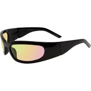 imageSteve Madden Womens Female Sunglasses Style Anderson RectangularBlackPurple Mirrored