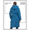 imageMadden Girl Womens Maxi Puffer Winter Coats  Long Quilted Jackets for Women Weather Resistant Puffer Parka Hooded JacketPeacock