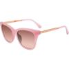 imageSteve Madden Womens Female Sunglasses Style Kent Cat Eye Milky PinkShiny Rose GoldBrown Gradient 52mm 20mmPink Fuchsia