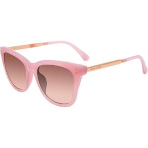 imageSteve Madden Womens Female Sunglasses Style Kent Cat Eye Milky PinkShiny Rose GoldBrown Gradient 52mm 20mmPink Fuchsia