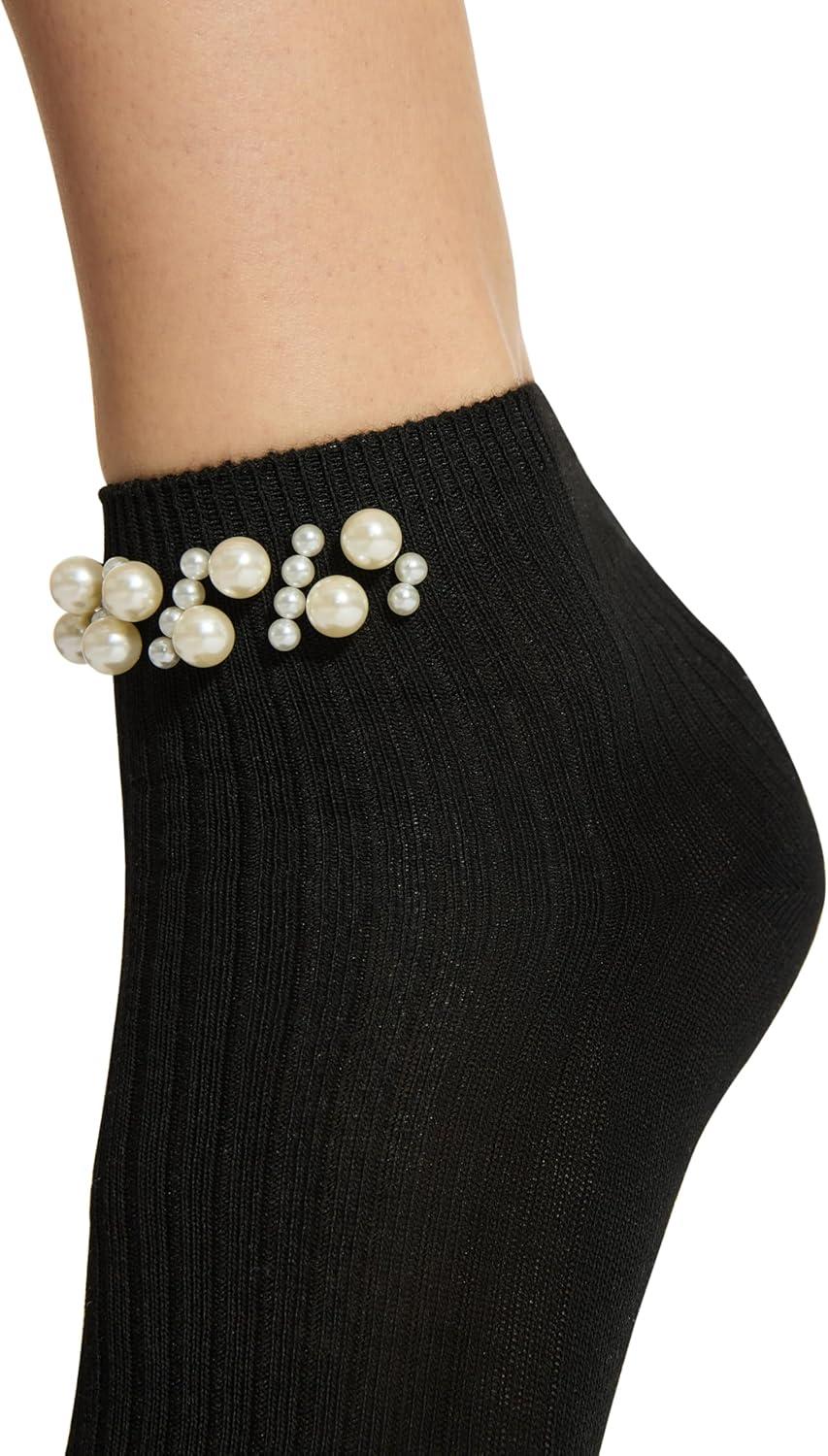 imageSteve Madden Womens Cluster Rib Ankle Socks 2PackBlack Multi