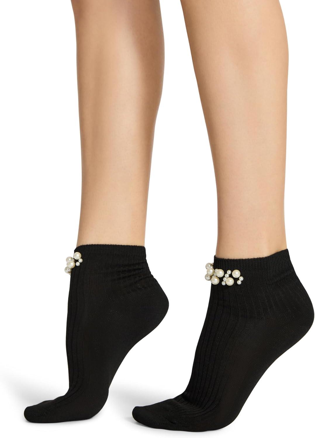 imageSteve Madden Womens Cluster Rib Ankle Socks 2PackBlack Multi