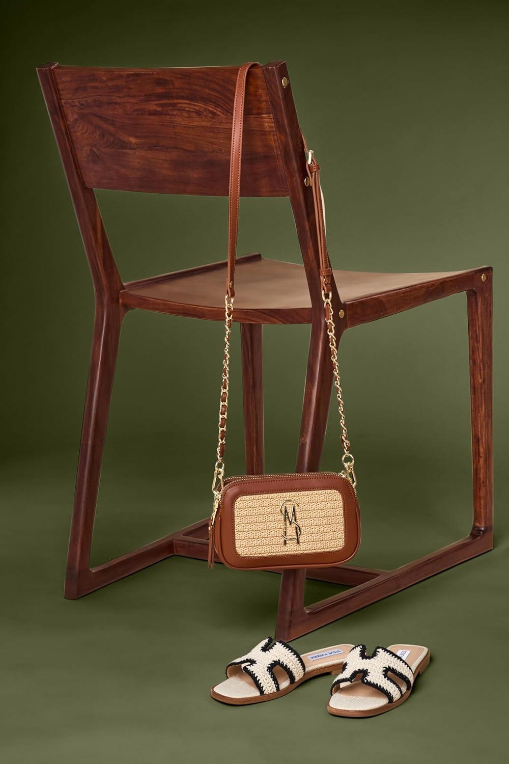 imageSteve Madden Womens Daisy Quilted CrossbodyBdaisys Cognac