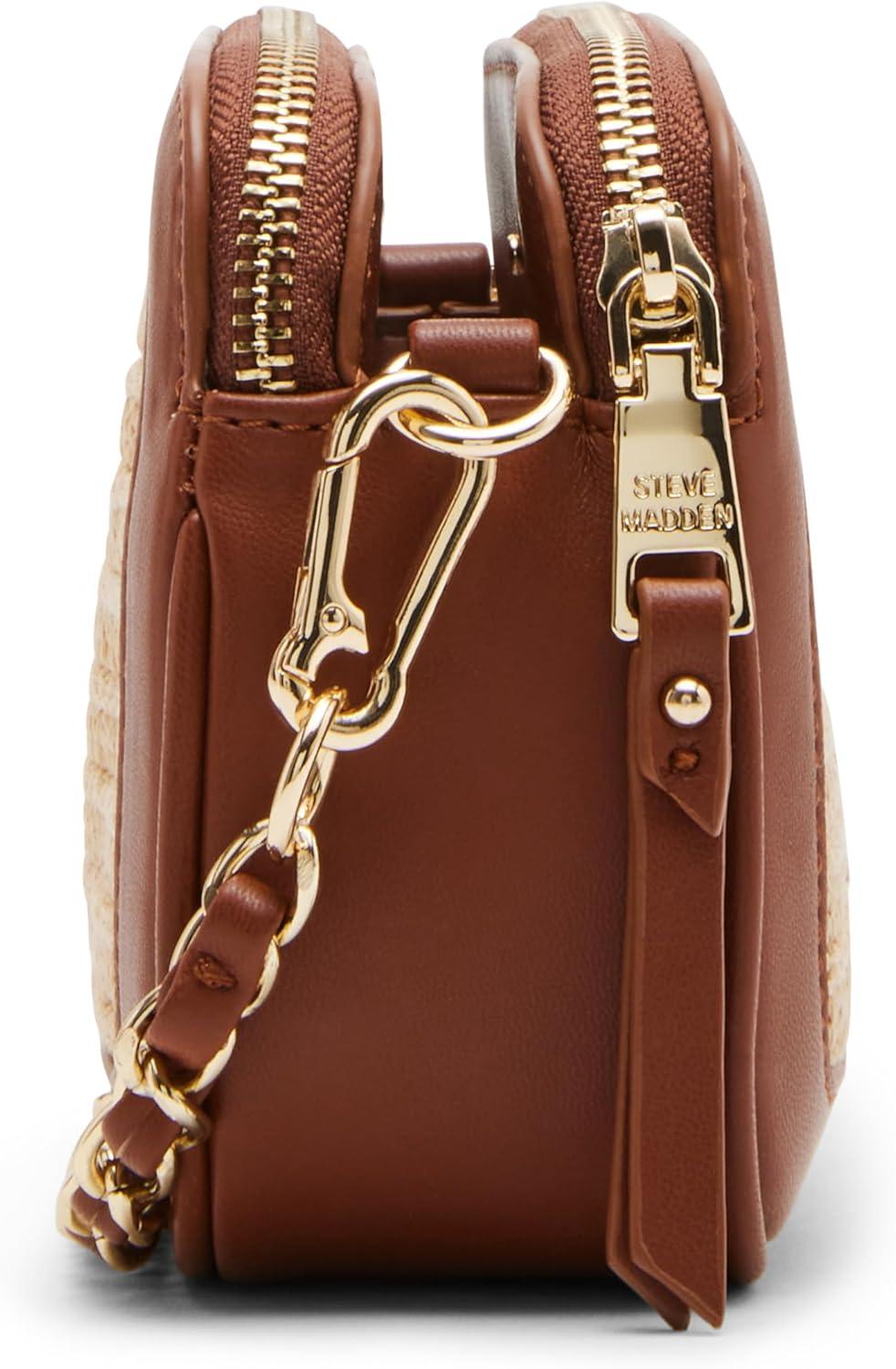 imageSteve Madden Womens Daisy Quilted CrossbodyBdaisys Cognac