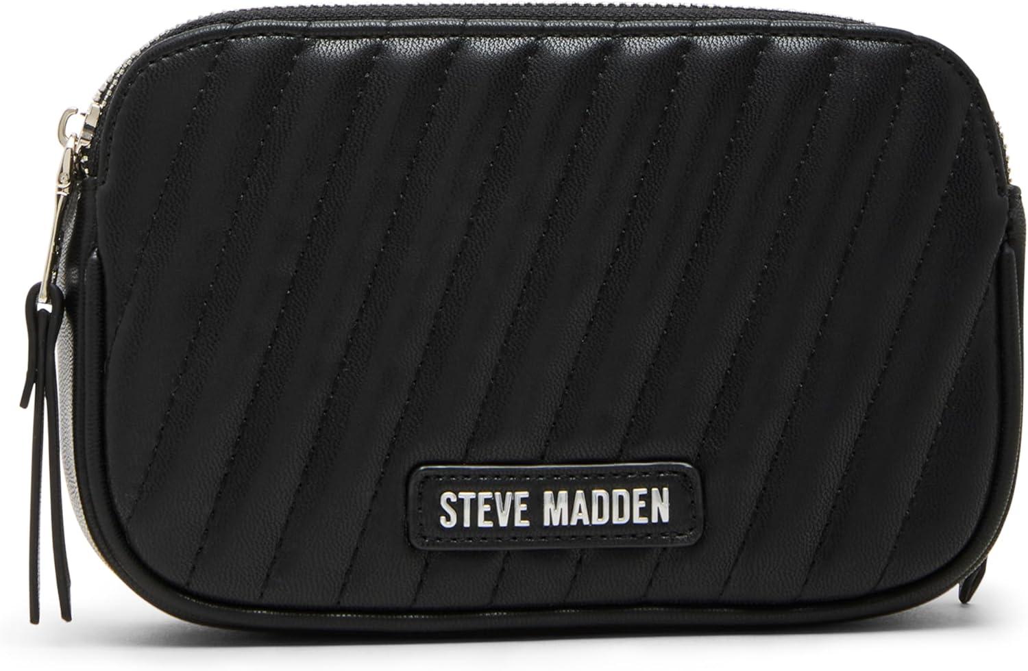 imageSteve Madden Womens Daisy Quilted CrossbodyBlack Diagonal