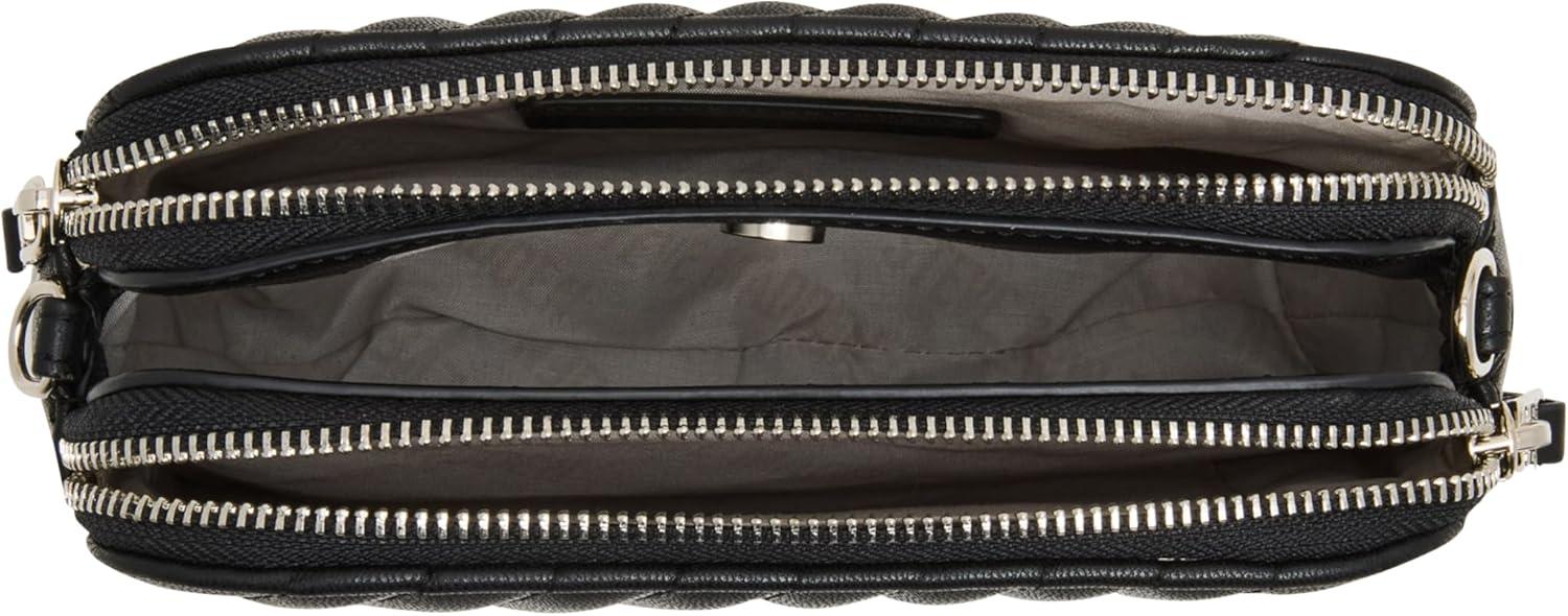 imageSteve Madden Womens Daisy Quilted CrossbodyBlack Diagonal