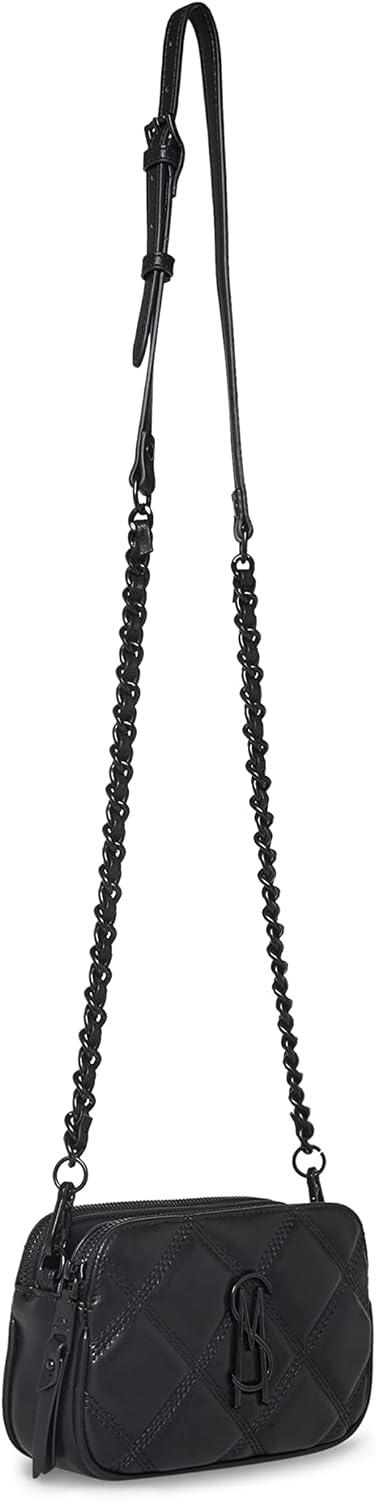 imageSteve Madden Womens Daisy Quilted CrossbodyBlack Diamond