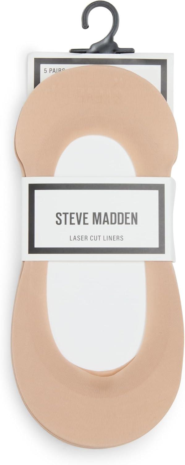 imageSteve Madden Womens Laser Cut Liner Socks 5PackNude