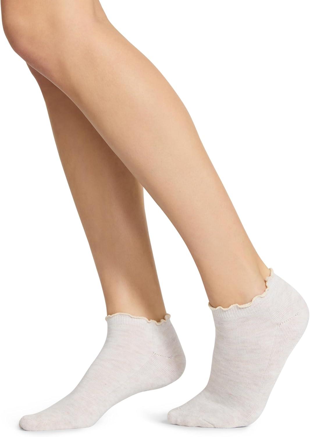 imageSteve Madden womens 5pk Ruffle Cuff Solid Low Cut HcOatmeal Heather